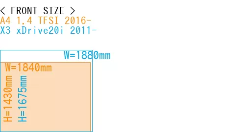 #A4 1.4 TFSI 2016- + X3 xDrive20i 2011-